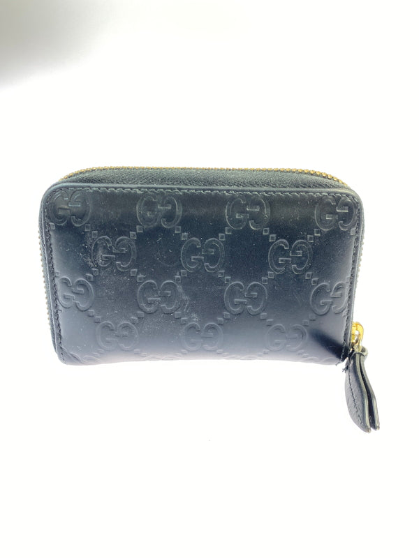【中古品】【メンズ/レディース】 GUCCI グッチ グッチシマ カードケース 181-260617-KS-30-min カラー：ブラック 万代Net店
