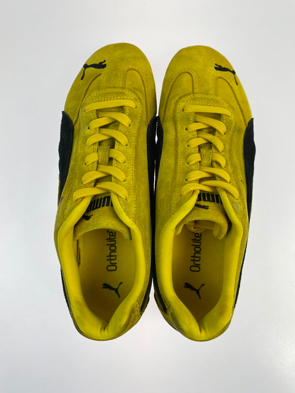 【中古品】【メンズ】 PUMA プーマ SPEED CAT スピード キャット スニーカー 靴 163-260618-jt-11-min サイズ：US 8.5 26.5cm カラー：イエロー 万代Net店