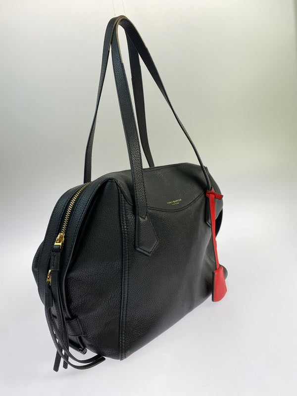 【中古品】【レディース】 TORY BURCH トリーバーチ ペリーサッチェル バッグ カバン 鞄 180-260805-zi-31-min カラー：ブラック 万代Net店