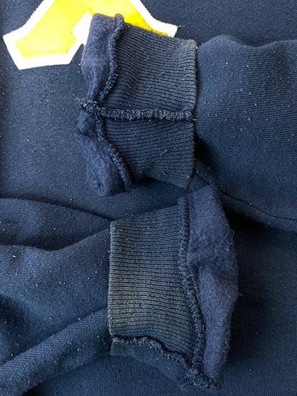 【現状渡し品】【メンズ】 HANES ヘインズ 90's L/S SWEAT SHIRT 90年代 ロングスリーブ スウェットシャツ トレーナー トップス 146-260715-yn-08-min サイズ：XL カラー：ネイビー 万代Net店