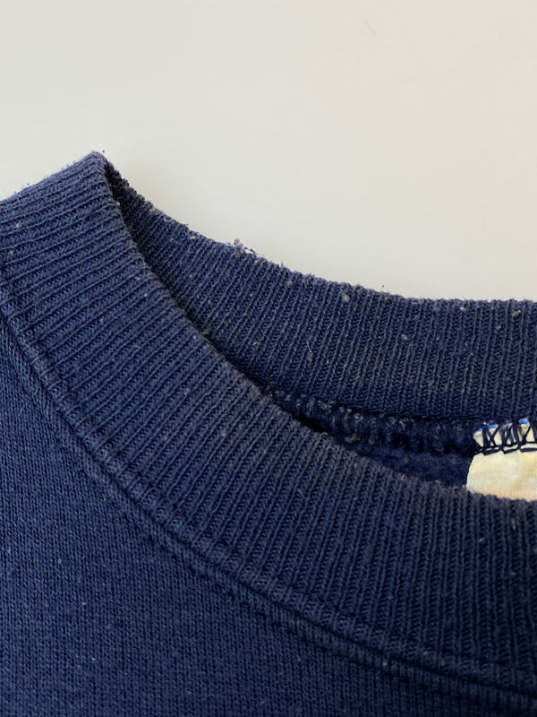【現状渡し品】【メンズ】 HANES ヘインズ 90's L/S SWEAT SHIRT 90年代 ロングスリーブ スウェットシャツ トレーナー トップス 146-260715-yn-08-min サイズ：XL カラー：ネイビー 万代Net店