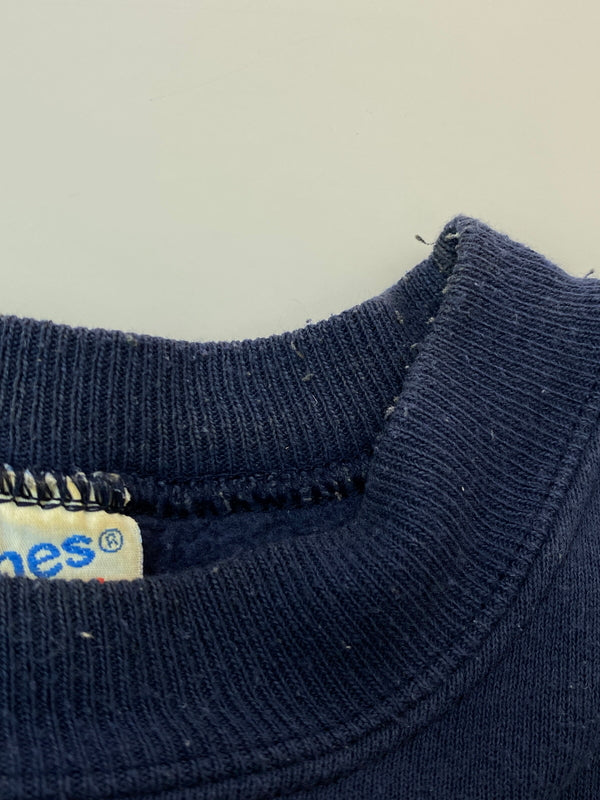 【現状渡し品】【メンズ】 HANES ヘインズ 90's L/S SWEAT SHIRT 90年代 ロングスリーブ スウェットシャツ トレーナー トップス 146-260715-yn-08-min サイズ：XL カラー：ネイビー 万代Net店