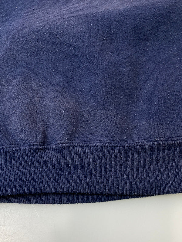 【現状渡し品】【メンズ】 HANES ヘインズ 90's L/S SWEAT SHIRT 90年代 ロングスリーブ スウェットシャツ トレーナー トップス 146-260715-yn-08-min サイズ：XL カラー：ネイビー 万代Net店
