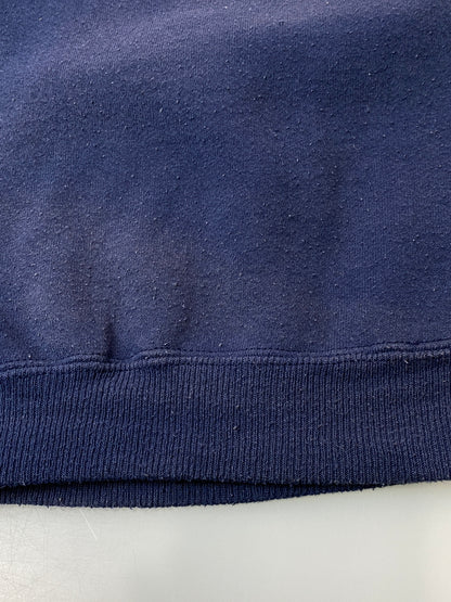 【現状渡し品】【メンズ】 HANES ヘインズ 90's L/S SWEAT SHIRT 90年代 ロングスリーブ スウェットシャツ トレーナー トップス 146-260715-yn-08-min サイズ：XL カラー：ネイビー 万代Net店