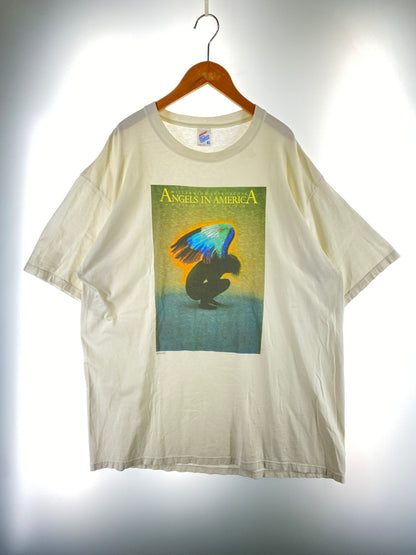 【中古品】【メンズ】 ANGELS IN AMERICA エンジェルス イン アメリカ 90S 戯曲 PRINT TEE Tシャツ トップス 146-260619-jt-08-min サイズ：XL カラー：ホワイト 万代Net店