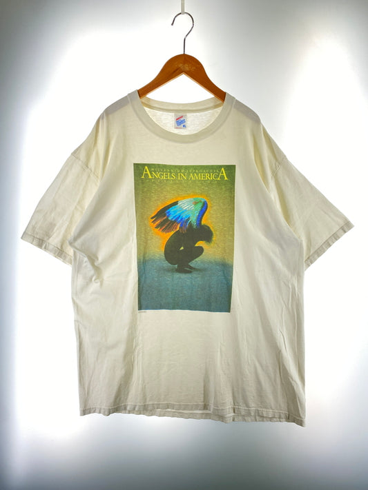 【中古品】【メンズ】 ANGELS IN AMERICA エンジェルス イン アメリカ 90S 戯曲 PRINT TEE Tシャツ トップス 146-260619-jt-08-min サイズ：XL カラー：ホワイト 万代Net店