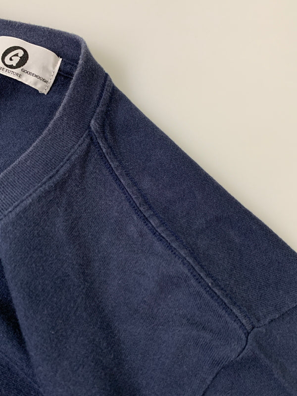 【中古品】【メンズ】 GOODENOUGH グッドイナフ CLASSICS LOGO TEE クラシックロゴ Tシャツ 半袖Tシャツ トップス 142-260619-yn-17-min サイズ：M カラー：ネイビー 万代Net店