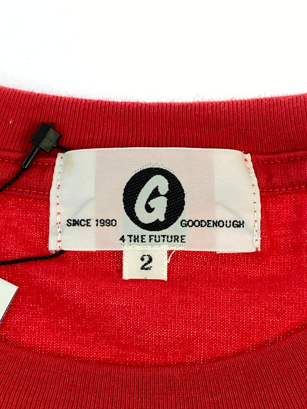 【中古美品】【メンズ】 GOODENOUGH グッドイナフ TARGET SCOPE TEE GE-127016 ショートスリーブTシャツ 半袖Tシャツ トップス 142-260619-yn-15-min サイズ：2 カラー：レッド 万代Net店