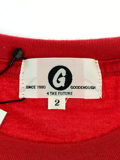 【中古美品】【メンズ】 GOODENOUGH グッドイナフ TARGET SCOPE TEE GE-127016 ショートスリーブTシャツ 半袖Tシャツ トップス 142-260619-yn-15-min サイズ：2 カラー：レッド 万代Net店
