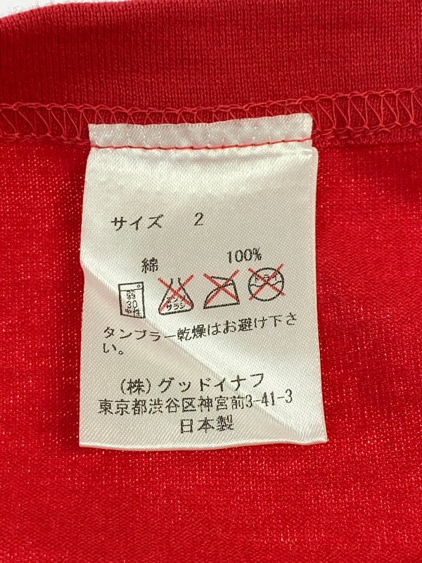 【中古美品】【メンズ】 GOODENOUGH グッドイナフ TARGET SCOPE TEE GE-127016 ショートスリーブTシャツ 半袖Tシャツ トップス 142-260619-yn-15-min サイズ：2 カラー：レッド 万代Net店