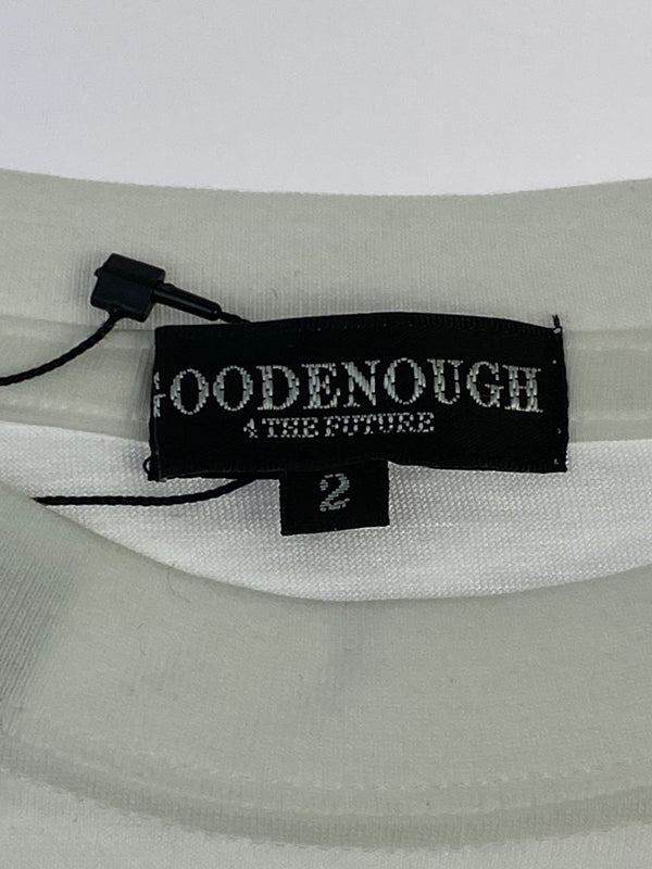 【中古品】【メンズ】 GOODENOUGH グッドイナフ G LOGO PRINT TEE GE-117016 Gロゴ プリントTシャツ 半袖Tシャツ トップス 142-260619-yn-20-min サイズ：2 カラー：ホワイト 万代Net店