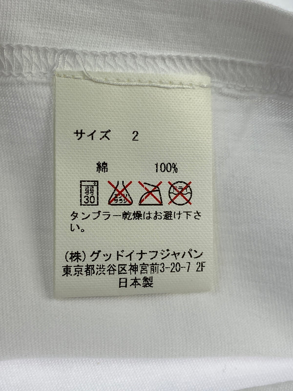 【中古品】【メンズ】 GOODENOUGH グッドイナフ G LOGO PRINT TEE GE-117016 Gロゴ プリントTシャツ 半袖Tシャツ トップス 142-260619-yn-20-min サイズ：2 カラー：ホワイト 万代Net店