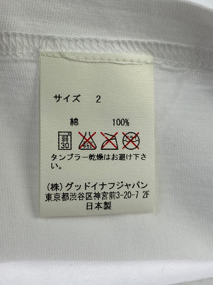 【中古品】【メンズ】 GOODENOUGH グッドイナフ G LOGO PRINT TEE GE-117016 Gロゴ プリントTシャツ 半袖Tシャツ トップス 142-260619-yn-20-min サイズ：2 カラー：ホワイト 万代Net店