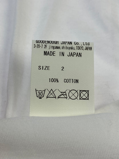 【中古品】【メンズ】 GOODENOUGH グッドイナフ G LOGO PRINT TEE GE-117016 Gロゴ プリントTシャツ 半袖Tシャツ トップス 142-260619-yn-20-min サイズ：2 カラー：ホワイト 万代Net店