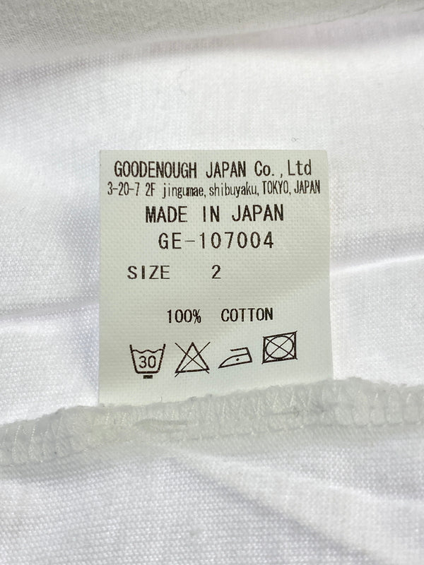 【中古品】【メンズ】 GOODENOUGH グッドイナフ BASECONTROL TEE ショートスリーブTシャツ 半袖Tシャツ トップス 142-260619-yn-19-min サイズ：2 カラー：ホワイト 万代Net店