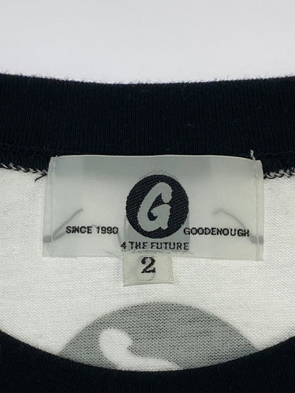 【中古品】【メンズ】 GOODENOUGH グッドイナフ G LOGO RAGLAN TEE Gロゴ ラグランTシャツ トップス 142-260619-yn-13-min サイズ：2 カラー：ブラック/ホワイト 万代Net店
