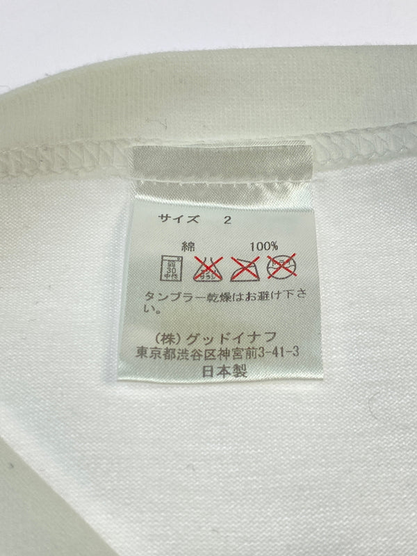 【中古品】【メンズ】 GOODENOUGH グッドイナフ G LOGO RAGLAN TEE Gロゴ ラグランTシャツ トップス 142-260619-yn-13-min サイズ：2 カラー：ブラック/ホワイト 万代Net店