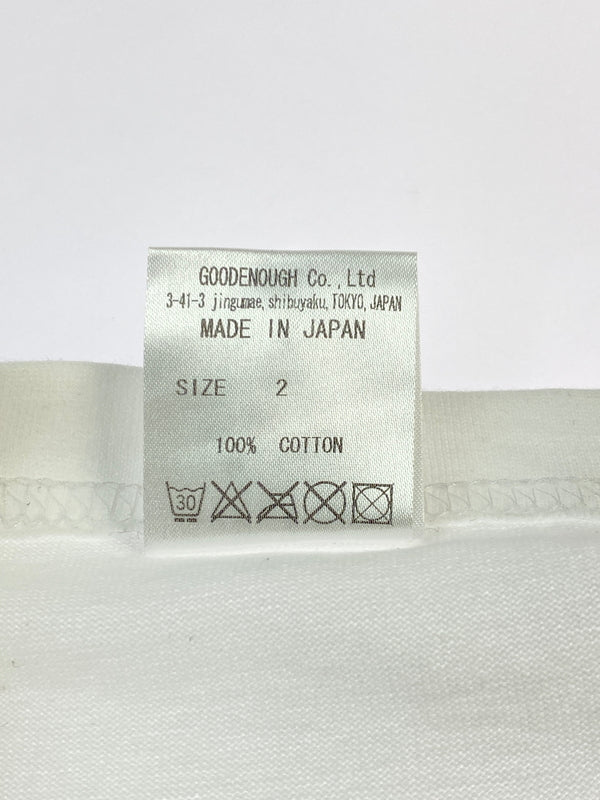【中古品】【メンズ】 GOODENOUGH グッドイナフ G LOGO RAGLAN TEE Gロゴ ラグランTシャツ トップス 142-260619-yn-13-min サイズ：2 カラー：ブラック/ホワイト 万代Net店