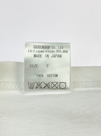【中古品】【メンズ】 GOODENOUGH グッドイナフ G LOGO RAGLAN TEE Gロゴ ラグランTシャツ トップス 142-260619-yn-13-min サイズ：2 カラー：ブラック/ホワイト 万代Net店