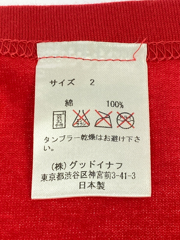 【中古美品】【メンズ】 GOODENOUGH グッドイナフ SOUNDS GOOD TEE GE-127018 ショートスリーブTシャツ 半袖Tシャツ トップス 142-260619-yn-14-min サイズ：2 カラー：レッド 万代Net店
