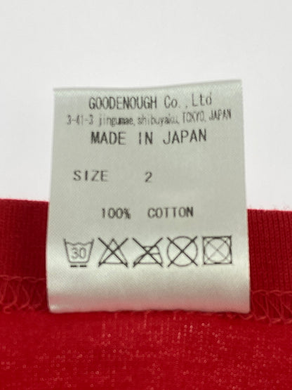 【中古美品】【メンズ】 GOODENOUGH グッドイナフ SOUNDS GOOD TEE GE-127018 ショートスリーブTシャツ 半袖Tシャツ トップス 142-260619-yn-14-min サイズ：2 カラー：レッド 万代Net店