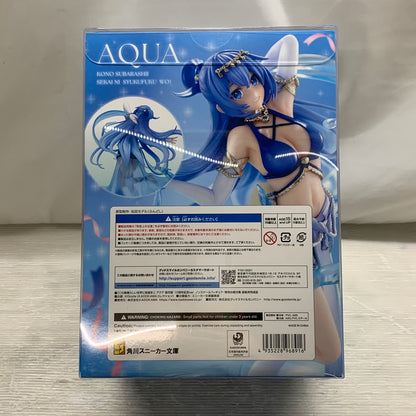 【中古品】 グッドスマイルカンパニー アクア 原作版 10周年記念ver. この素晴らしい世界に祝福を！ 完成品 フィギュア KADOKAWA 053-260824-em-09-min 万代Net店