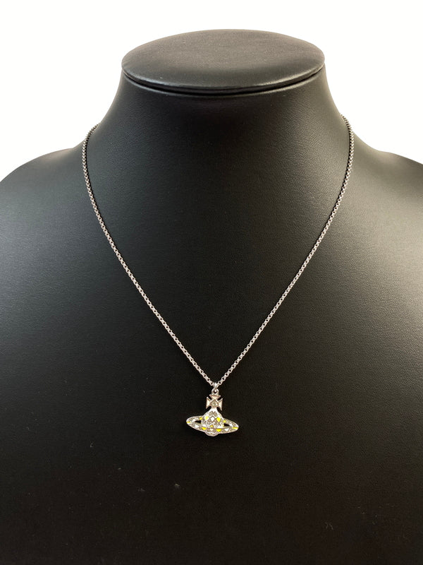 【中古品】【レディース】 VIVIENNE WESTWOOD ヴィヴィアンウエストウッド YELLOW ORB NECKLACE イエローオーブネックレス アクセサリー 192-260619-yn-06-min カラー：シルバー 万代Net店