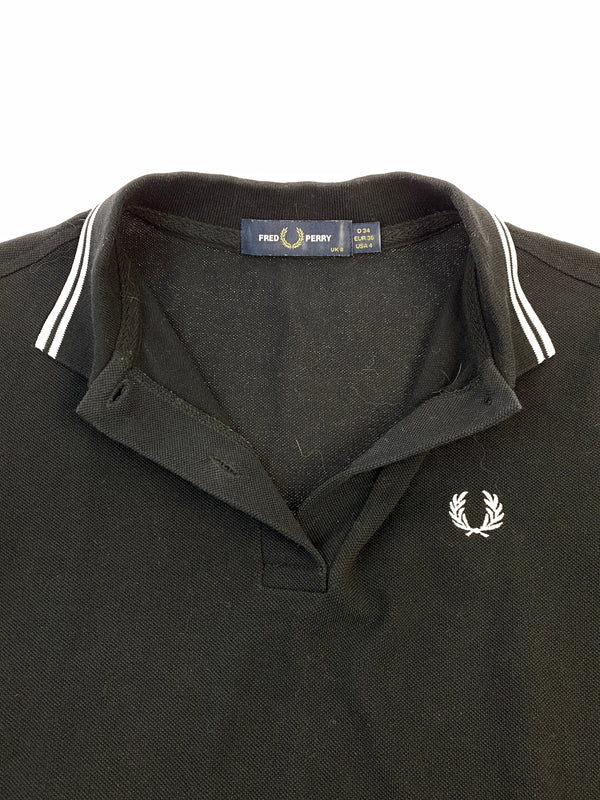 【中古品】【メンズ】 FRED PERRY フレッドペリー POLO SHIRT G3600 ポロシャツ 半袖 トップス 140-260619-yn-08-min サイズ：UK8 カラー：ブラック 万代Net店