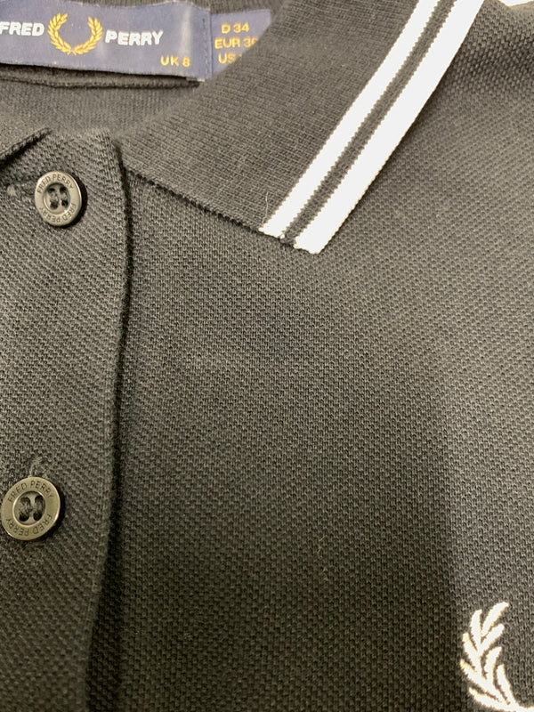 【中古品】【メンズ】 FRED PERRY フレッドペリー POLO SHIRT G3600 ポロシャツ 半袖 トップス 140-260619-yn-08-min サイズ：UK8 カラー：ブラック 万代Net店