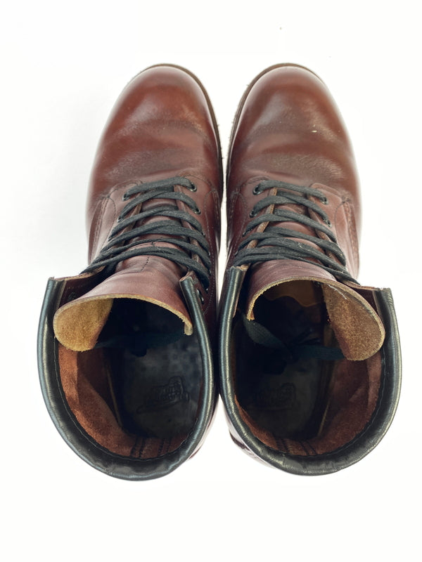 【中古品】【メンズ】 RED WING レッドウィング 07年製 BECKMAN レースアップブーツ 9011 メンズ 靴 シューズ 164-260621-em-09-min サイズ：UK7 1/2 カラー：ラディッシュ ブラウン 万代Net店