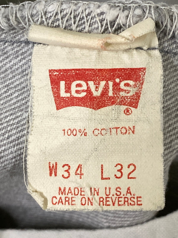 【中古品】【メンズ】 LEVI'S リーバイス 501 DENIM PANTS 501-0636 先染め デニムパンツ ボトムス 157-260623-yn-23-min サイズ：W34 L32 カラー：グレー 万代Net店