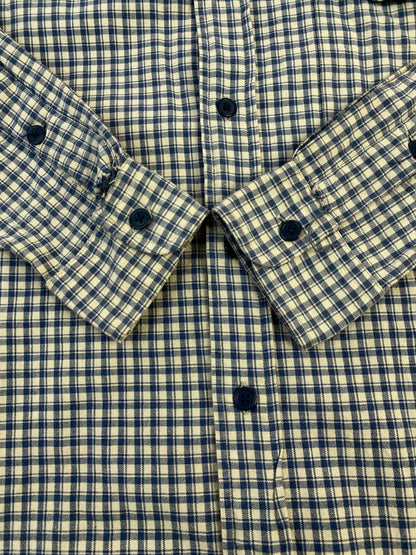 【現状渡し品】【メンズ】 POLO RALPH LAUREN ポロ ラルフローレン WYATT 90S CHECK SHIRT ワイアット 90年代 チェック シャツ トップス 146-260619-jt-15-min サイズ：S カラー：ブルー系 万代Net店