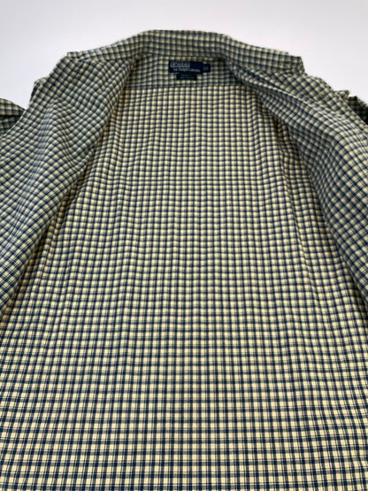 【現状渡し品】【メンズ】 POLO RALPH LAUREN ポロ ラルフローレン WYATT 90S CHECK SHIRT ワイアット 90年代 チェック シャツ トップス 146-260619-jt-15-min サイズ：S カラー：ブルー系 万代Net店