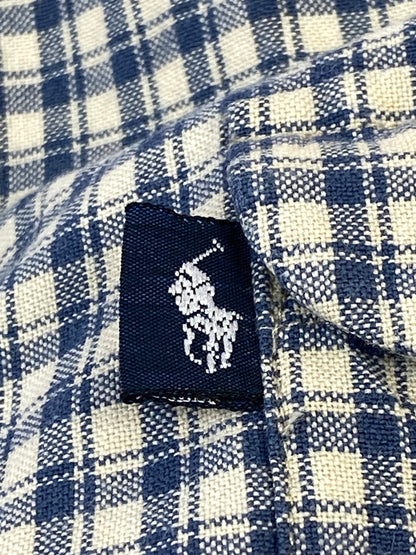 【現状渡し品】【メンズ】 POLO RALPH LAUREN ポロ ラルフローレン WYATT 90S CHECK SHIRT ワイアット 90年代 チェック シャツ トップス 146-260619-jt-15-min サイズ：S カラー：ブルー系 万代Net店