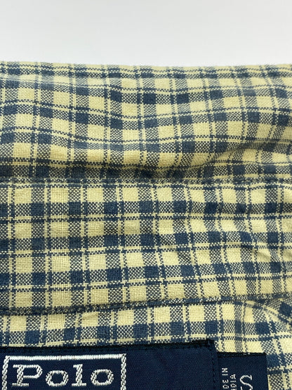 【現状渡し品】【メンズ】 POLO RALPH LAUREN ポロ ラルフローレン WYATT 90S CHECK SHIRT ワイアット 90年代 チェック シャツ トップス 146-260619-jt-15-min サイズ：S カラー：ブルー系 万代Net店
