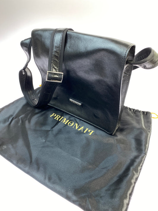 【中古品】【メンズ】 PRIMONAIP プリモナイ LEATHER SHOLDER BAG レザー ショルダバッグ カバン 188-260625-jt-08-min カラー：ブラック 万代Net店