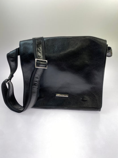 【中古品】【メンズ】 PRIMONAIP プリモナイ LEATHER SHOLDER BAG レザー ショルダバッグ カバン 188-260625-jt-08-min カラー：ブラック 万代Net店