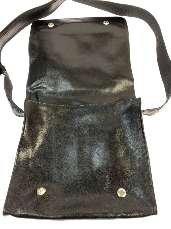 【中古品】【メンズ】 PRIMONAIP プリモナイ LEATHER SHOLDER BAG レザー ショルダバッグ カバン 188-260625-jt-08-min カラー：ブラック 万代Net店
