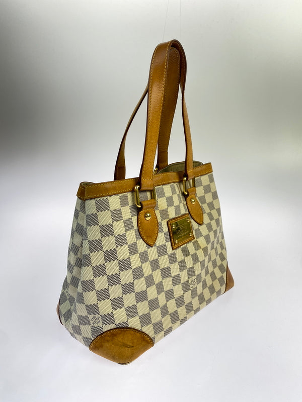 【ジャンク品】【レディース】 LOUIS VUITTON ルイ ヴィトン N51207 MI5007 ダミエ アズール ハムステッドPM 179-260625-jt-01-min カラー：ホワイト系 万代Net店