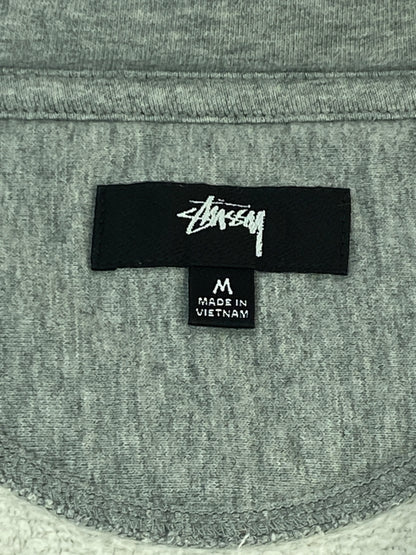 【中古品】【メンズ】 STUSSY ステューシー HALF ZIP SWEAT RN94974CA28629 ハーフジップ スウェット トップス 142-260619-jt-02-min サイズ：M カラー：グレー 万代Net店