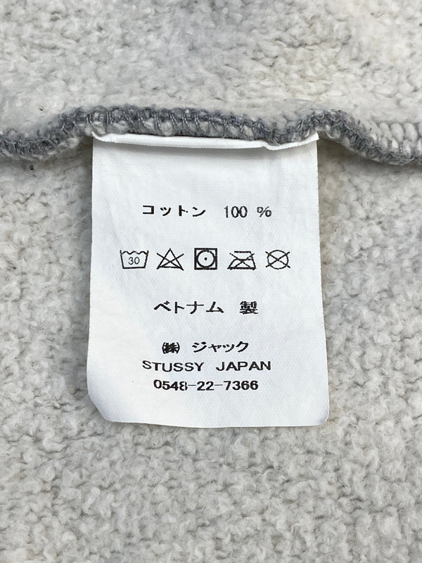 【中古品】【メンズ】 STUSSY ステューシー HALF ZIP SWEAT RN94974CA28629 ハーフジップ スウェット トップス 142-260619-jt-02-min サイズ：M カラー：グレー 万代Net店