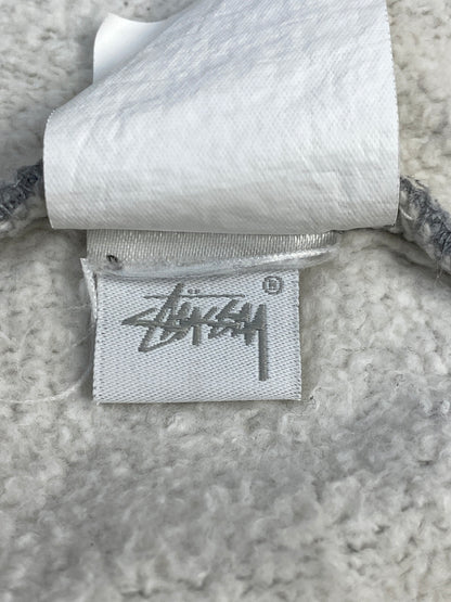 【中古品】【メンズ】 STUSSY ステューシー HALF ZIP SWEAT RN94974CA28629 ハーフジップ スウェット トップス 142-260619-jt-02-min サイズ：M カラー：グレー 万代Net店
