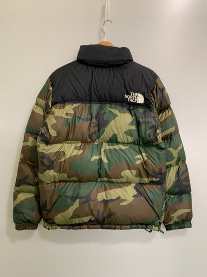 【中古品】【メンズ】 THE NORTH FACE ザ ノース フェイス NOVELTY NUPTSE JACKET ノベルティー ヌプシ ジャケット ND91632 メンズ アウター ダウンジャケット 144-260621-hu-06-min サイズ：M カラー：グリーン系（カモ） 万代Net店