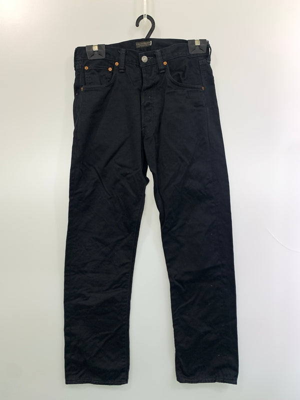 【中古品】【メンズ】 FULLCOUNT フルカウント BLACK STRAIGHT PANT ブラックストレートパンツ ボトムス 156-260706-yn-11-min サイズ：30 カラー：ブラック 万代Net店