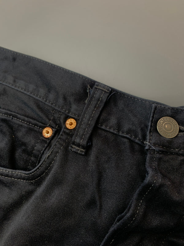 【中古品】【メンズ】 FULLCOUNT フルカウント BLACK STRAIGHT PANT ブラックストレートパンツ ボトムス 156-260706-yn-11-min サイズ：30 カラー：ブラック 万代Net店