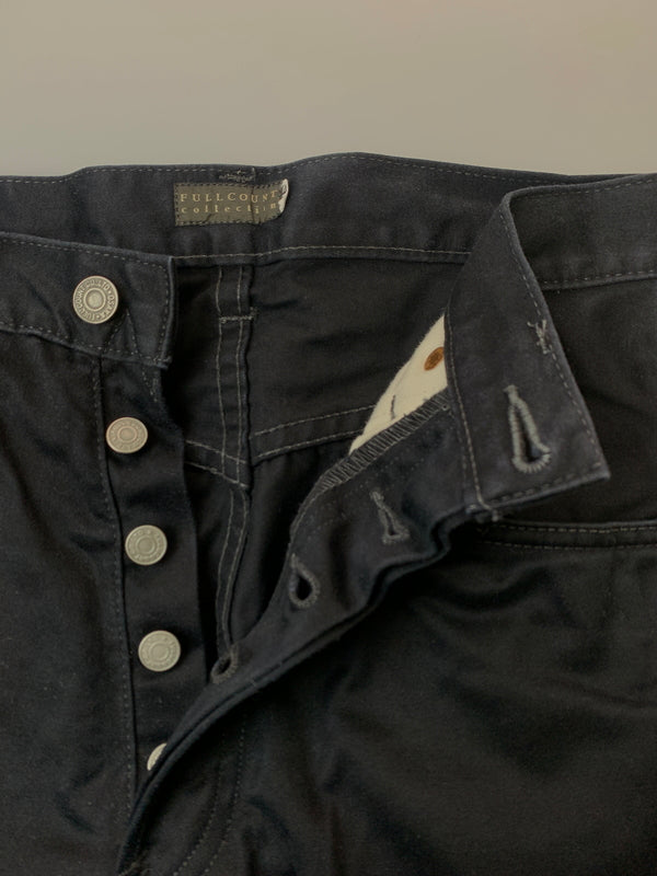 【中古品】【メンズ】 FULLCOUNT フルカウント BLACK STRAIGHT PANT ブラックストレートパンツ ボトムス 156-260706-yn-11-min サイズ：30 カラー：ブラック 万代Net店