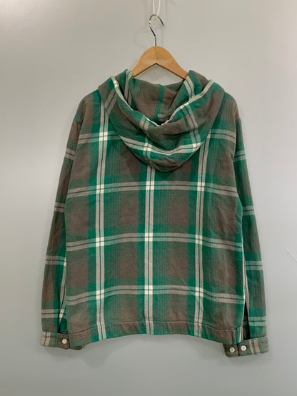 【中古品】【メンズ】 COOTIE クーティー CHECK ZIP HOODIE チェックジップフーディー パーカー トップス 142-260623-yn-39-min サイズ：M カラー：グリーン/グレー/ホワイト 万代Net店