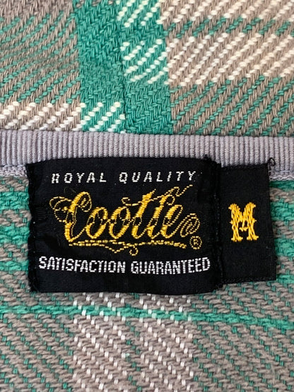 【中古品】【メンズ】 COOTIE クーティー CHECK ZIP HOODIE チェックジップフーディー パーカー トップス 142-260623-yn-39-min サイズ：M カラー：グリーン/グレー/ホワイト 万代Net店