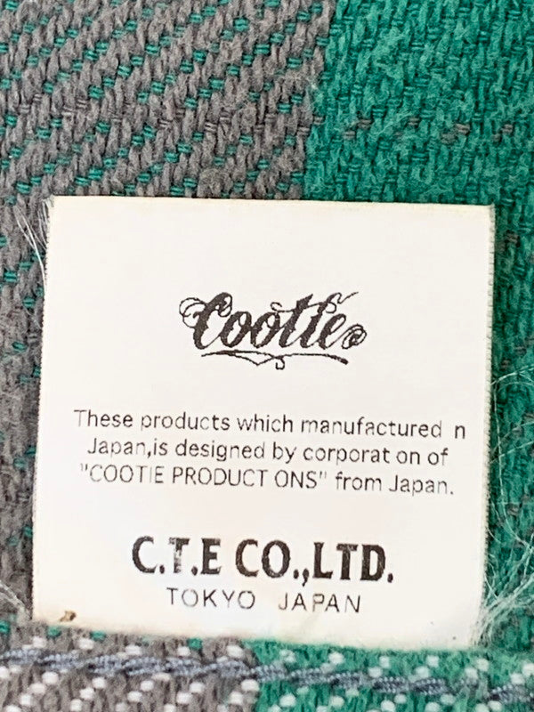 【中古品】【メンズ】 COOTIE クーティー CHECK ZIP HOODIE チェックジップフーディー パーカー トップス 142-260623-yn-39-min サイズ：M カラー：グリーン/グレー/ホワイト 万代Net店