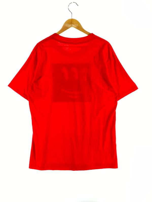 【中古品】【メンズ】 KEITH HARING キース ヘリング 80-90S THREE EYES TEE スリーアイズ Tシャツ トップス 146-260619-jt-12-min サイズ：サイズ不明 下記参照 カラー：レッド 万代Net店